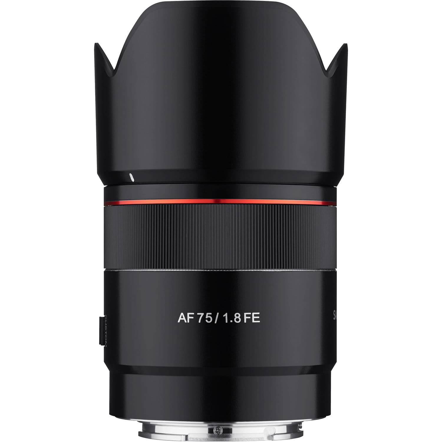 Samyang AF 75mm f/1.8 FE Lens for Sony E with lens hood